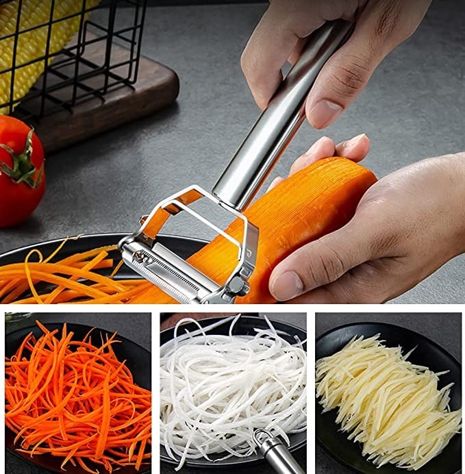 Last Day 50% OFF - Stainless Steel Multi-function Vegetable Peeler - Kitchen Helper