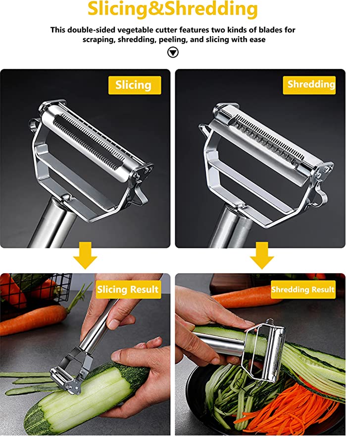 Last Day 50% OFF - Stainless Steel Multi-function Vegetable Peeler - Kitchen Helper