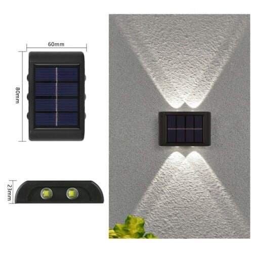 Last day 50% OFF-Waterproof Solar Powered Outdoor Patio Wall Decor Light