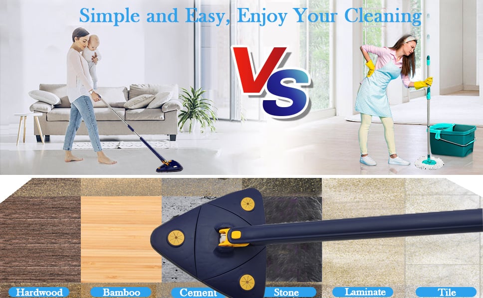 LAST DAY 70% OFF - 360 Rotatable Adjustable Cleaning Mop