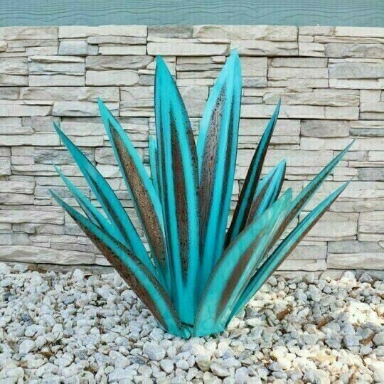 Exquisitehonor Last Day 70% OFF - Anti-rust Metal Led Tequila  Agave Plant-Perfect for garden