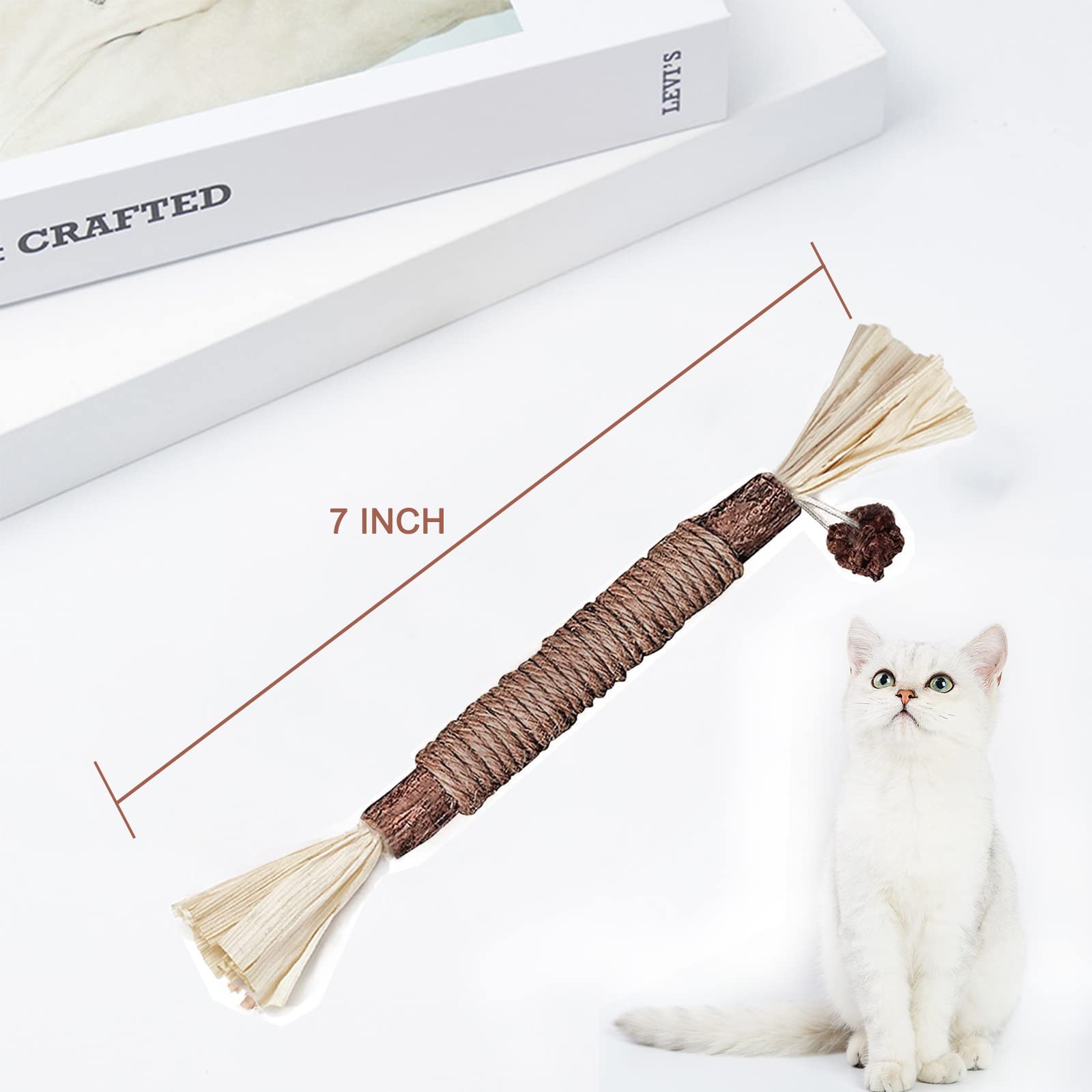 Last Day 70% OFF - Natural Silvervine Stick Cat Chew Toy - BUY 3 Get 1 Free