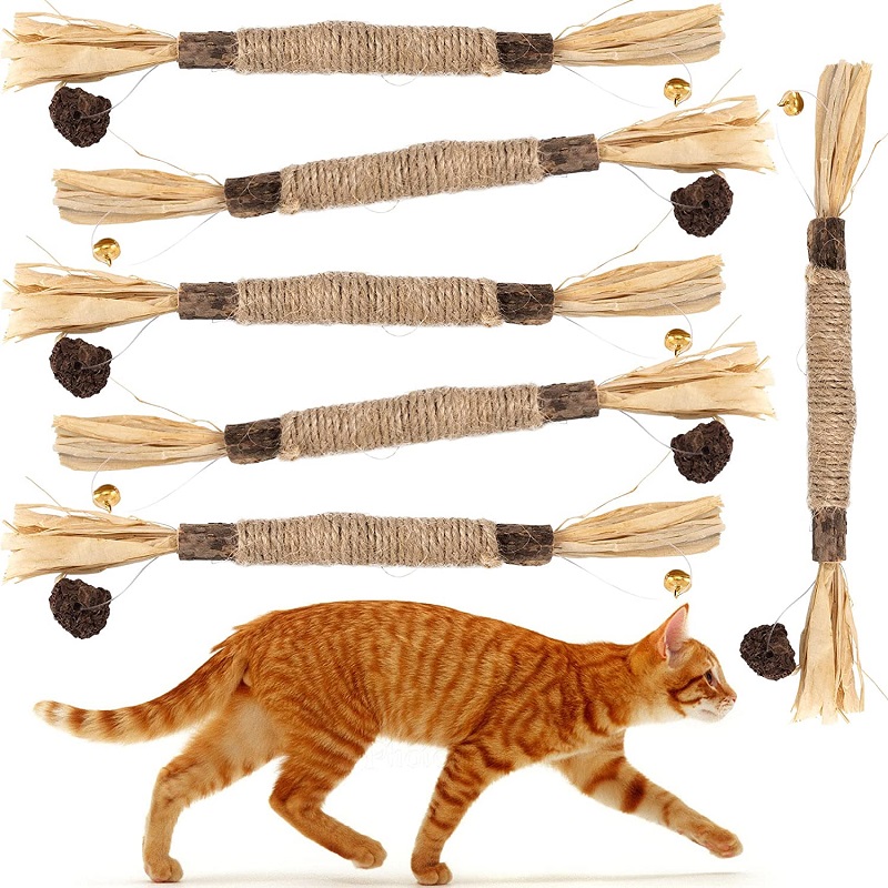 Last Day 70% OFF - Natural Silvervine Stick Cat Chew Toy - BUY 3 Get 1 Free