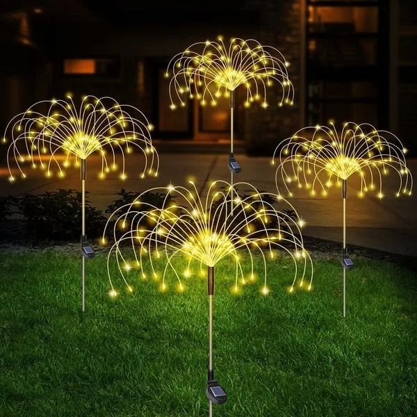 LAST DAY 70% OFF - Waterproof  Solar Garden Fireworks Lamp