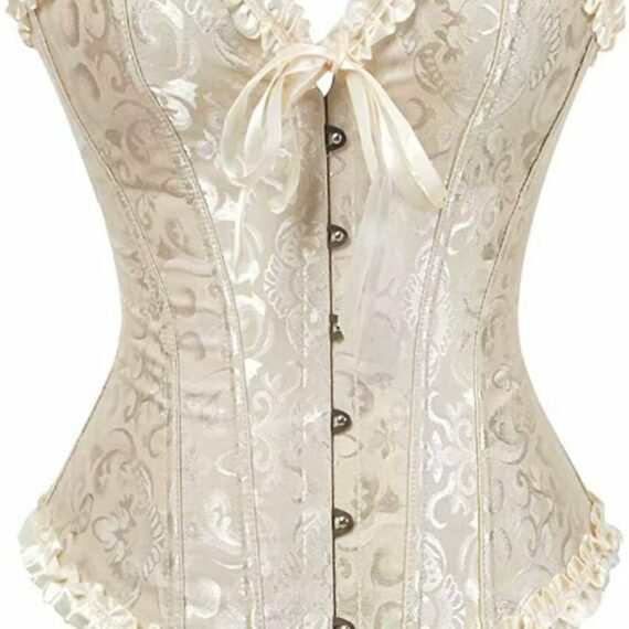 Last Day 70 Off Womens Lacing Corset Top Satin Floral Boned Overbust Body Shaper Bustier 7960