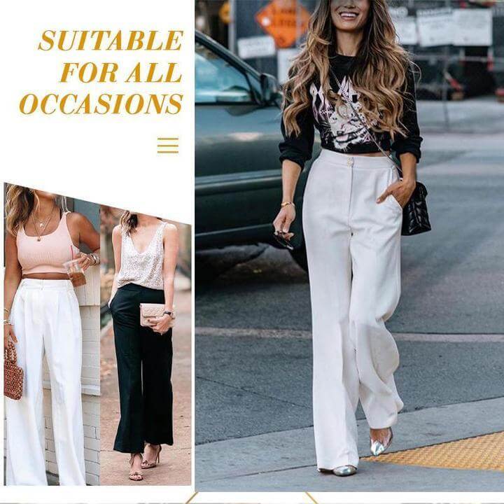 Last Day 70% OFF-THE EFFORTLESS TAILORED WIDE LEG PANTS