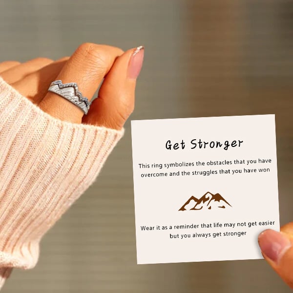 Last Day 75% OFF - Get Stronger Mountain Ring ( Set Of 2 )