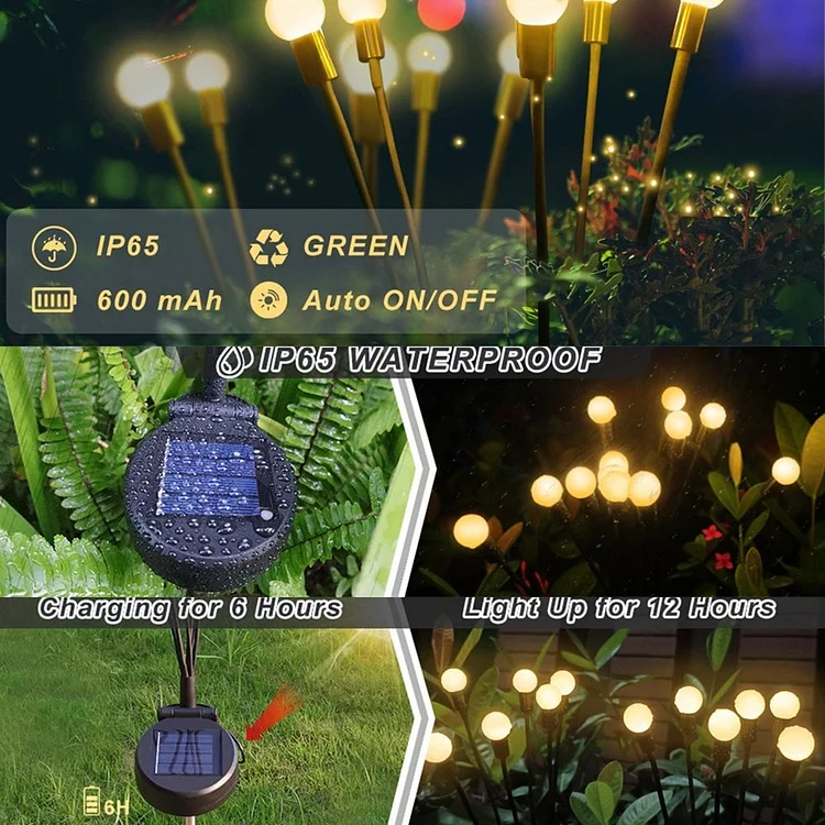 Last Day 75% OFF- Solar Powered Firefly Garden Light