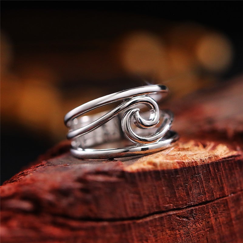 Last Day Buy 1 Get 1 Free –  Happiness Comes In Waves Ring