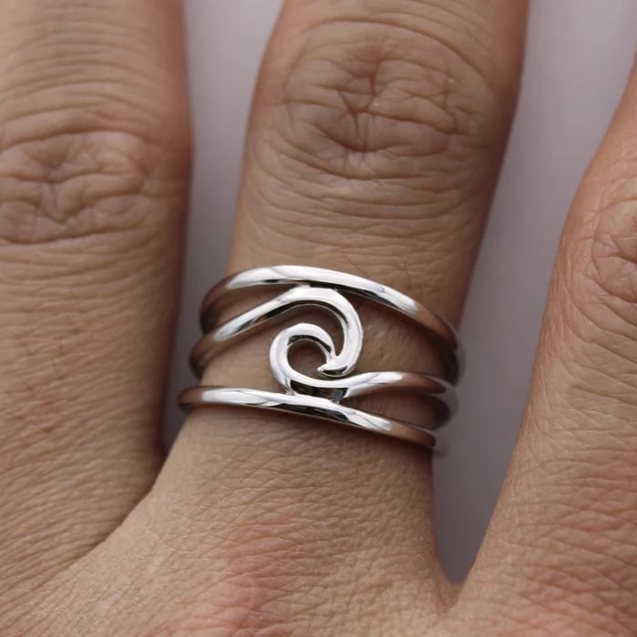 Last Day Buy 1 Get 1 Free -  Happiness Comes In Waves Ring