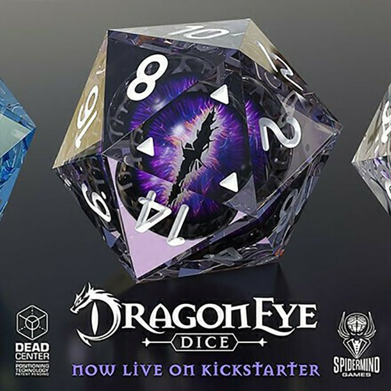 Last Day Promotion - Lifelike Green Dragon Eye Dice Set