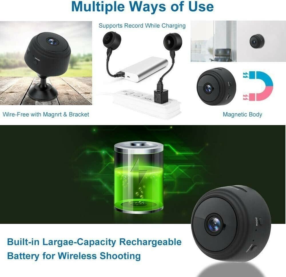 (Last Day Promotion - SAVE 48% OFF)Mini 1080p HD Wireless Magnetic Security Camera