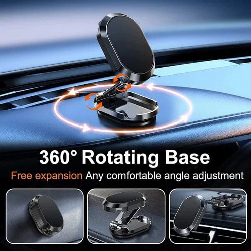 Last Day Promotion 45% OFF - Alloy Folding Magnetic Car Phone Holder