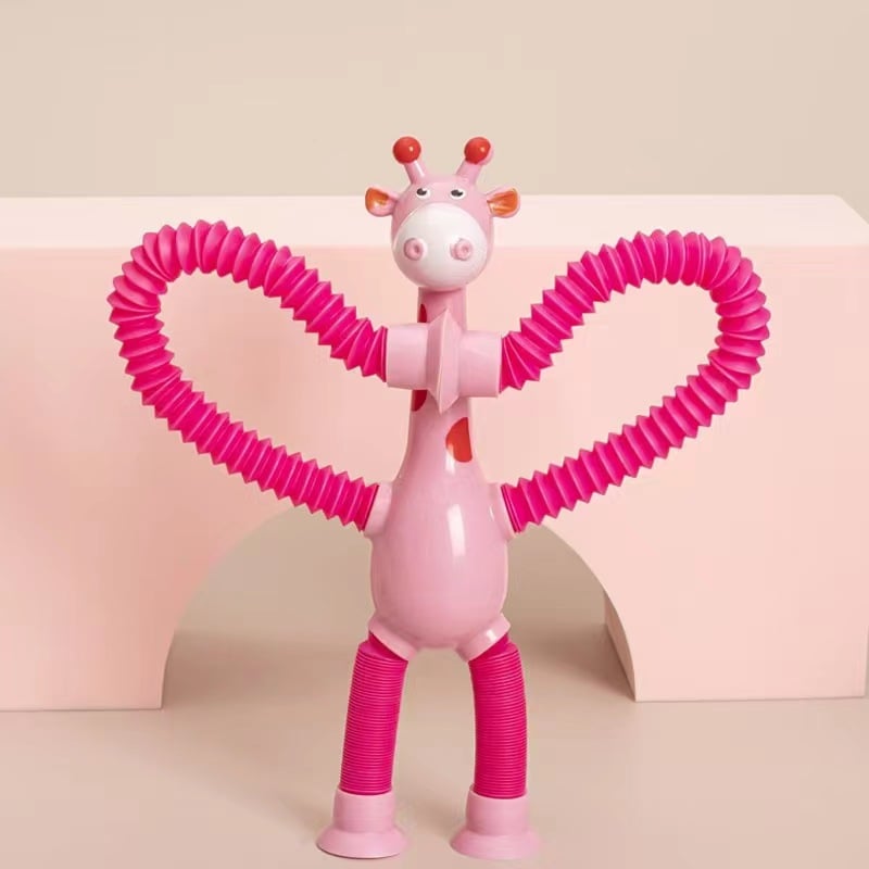 Last Day Promotion 50% OFF - Telescopic suction cup giraffe toy