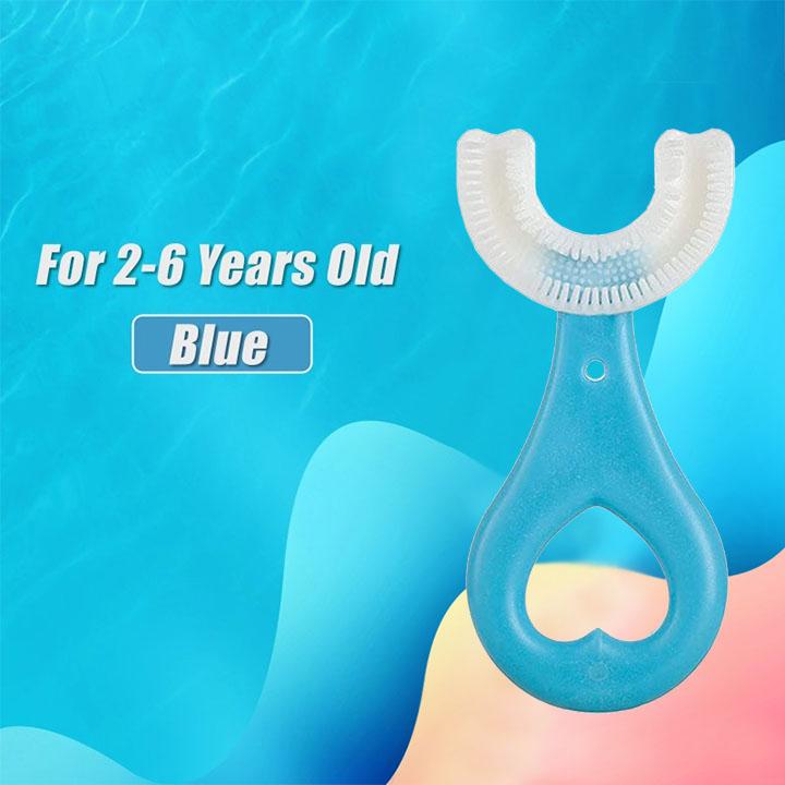 (Last Day Promotion-50% Off Now) All Rounded Children U-Shape Toothbrush