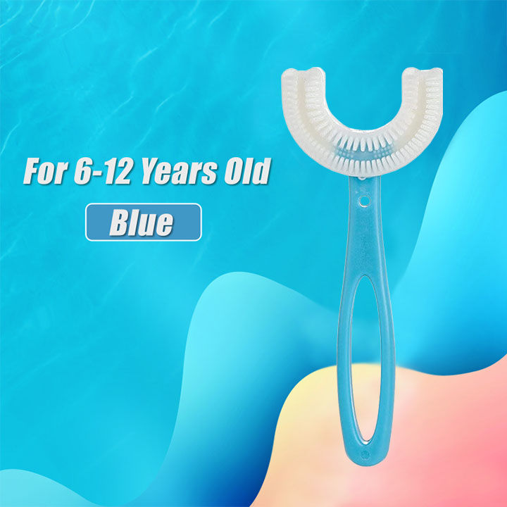 (Last Day Promotion-50% Off Now) All Rounded Children U-Shape Toothbrush