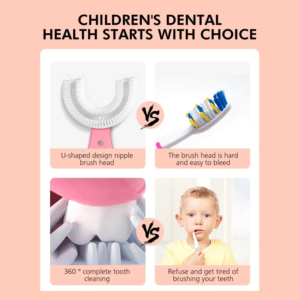 (Last Day Promotion 50% OFF) U-shaped Children’s Toothbrush