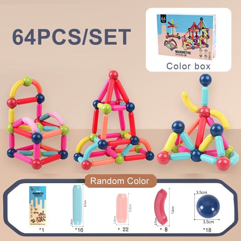 Last Day Promotion 70% OFF - Educational Magnet Building Blocks