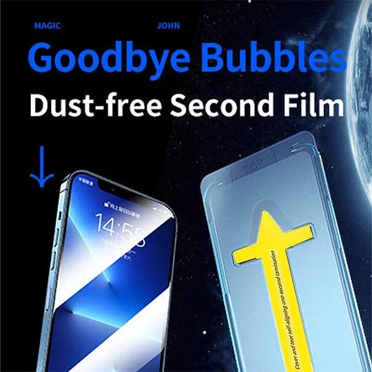 Last Day Promotion BUY 1 GET 1 FREE - Anti-Spy Screen Protector With Auto Alignment Kit For iPhone