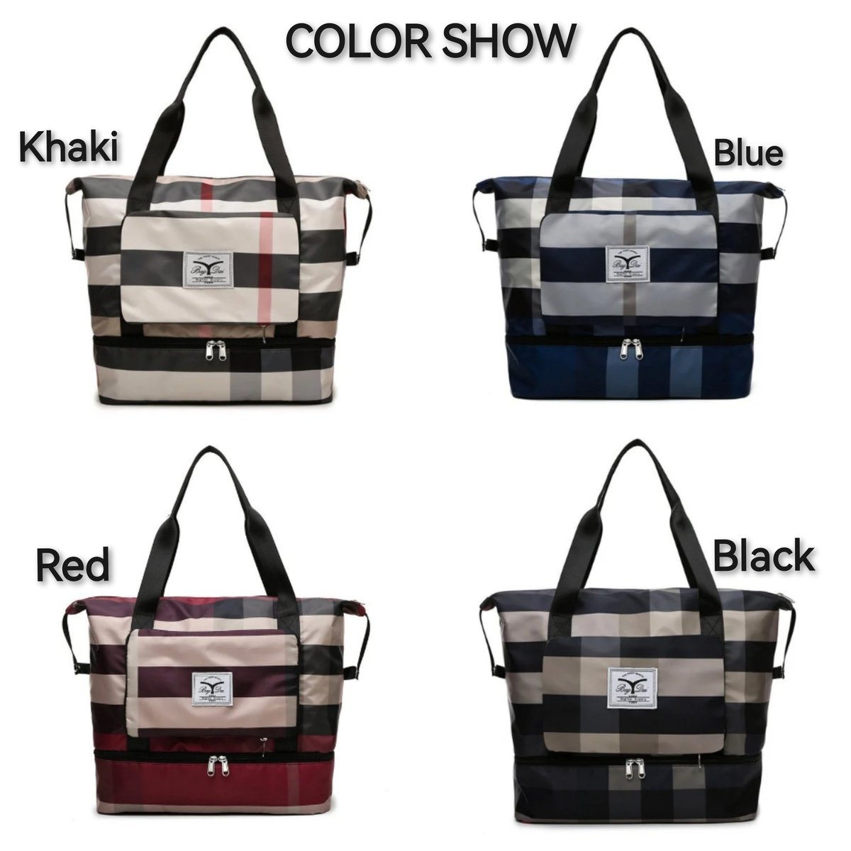 (Last Day Promotion- SAVE 48% OFF) – Collapsible Waterproof Large Capacity Travel Handbag