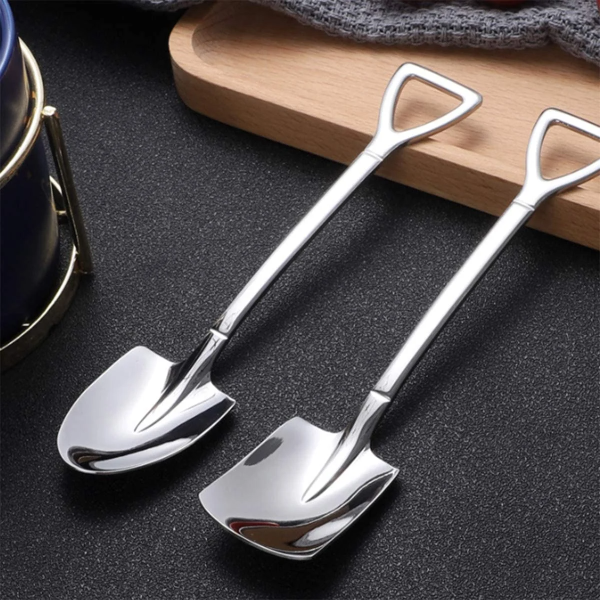 (Last Day Promotion- SAVE 48% OFF) Stainless Steel Shovel Spoon--buy 5 get 5 free (10pcs)