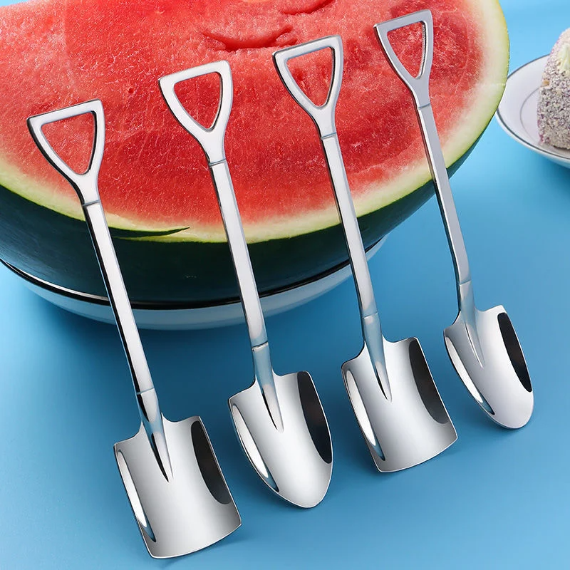 (Last Day Promotion- SAVE 48% OFF) Stainless Steel Shovel Spoon--buy 5 get 5 free (10pcs)