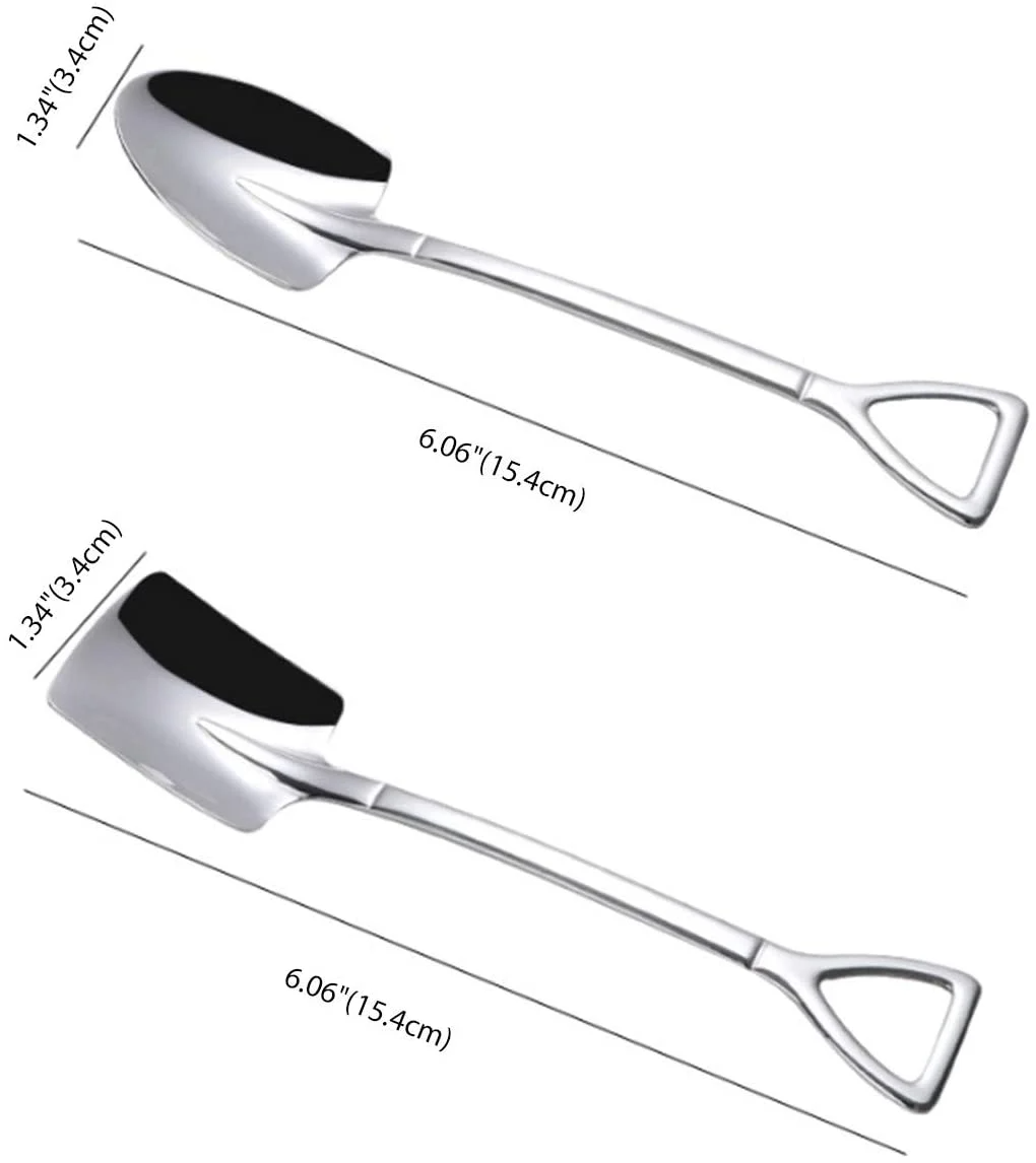 (Last Day Promotion- SAVE 48% OFF) Stainless Steel Shovel Spoon--buy 5 get 5 free (10pcs)