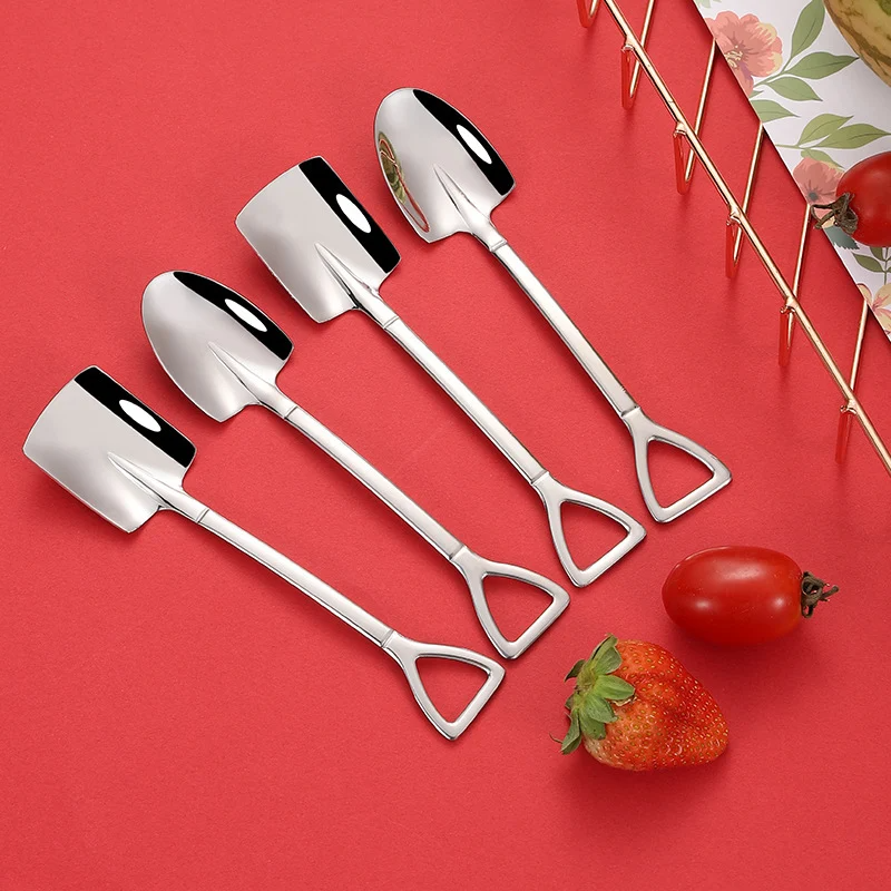 (Last Day Promotion- SAVE 48% OFF) Stainless Steel Shovel Spoon--buy 5 get 5 free (10pcs)