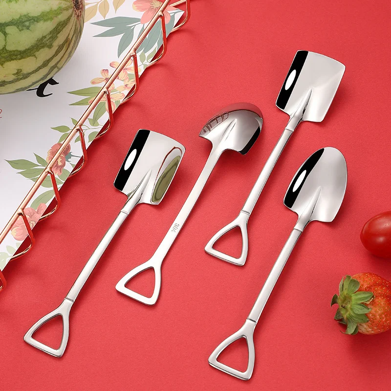 (Last Day Promotion- SAVE 48% OFF) Stainless Steel Shovel Spoon--buy 5 get 5 free (10pcs)