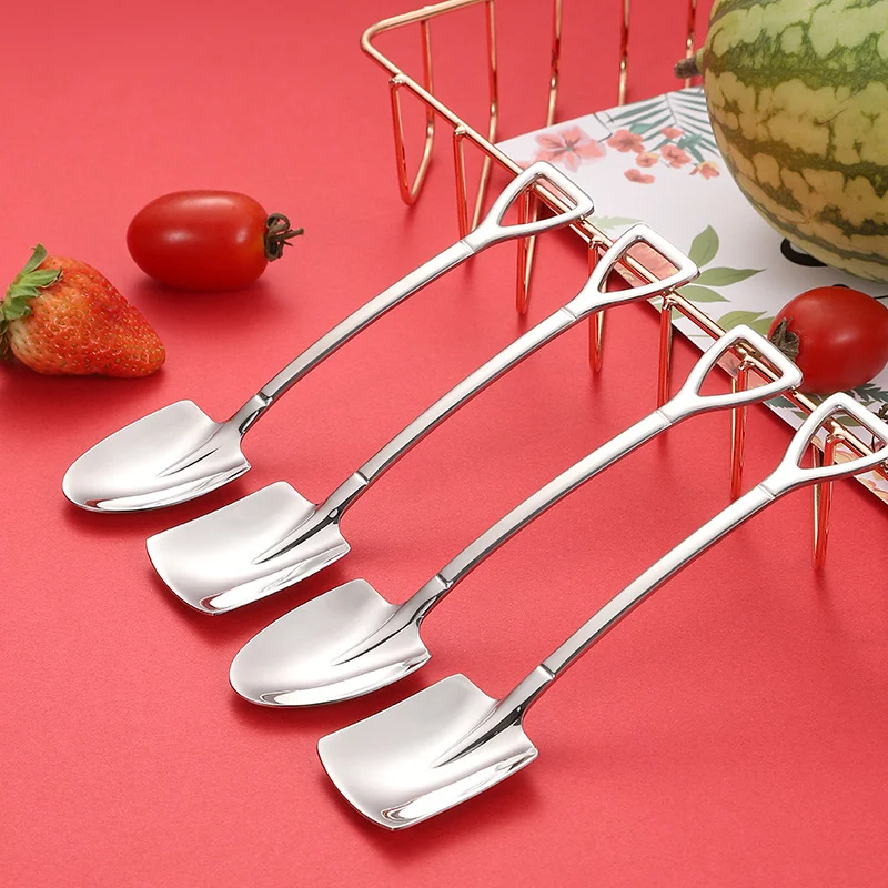 (Last Day Promotion- SAVE 48% OFF) Stainless Steel Shovel Spoon--buy 5 get 5 free (10pcs)