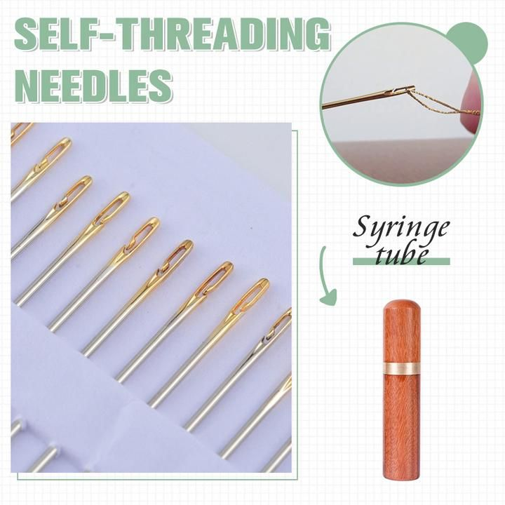 (Last Day Promotion- SAVE 50% OFF)Self Threading Sewing Needles – Buy 2 Get 1 Free Now