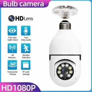 Last Day Promotion-Wireless Wifi Light Bulb Camera Security Camera