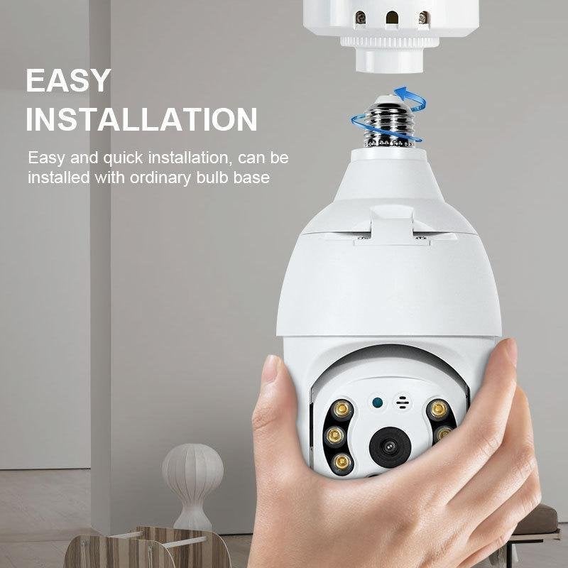 Last Day Promotion-Wireless Wifi Light Bulb Camera Security Camera