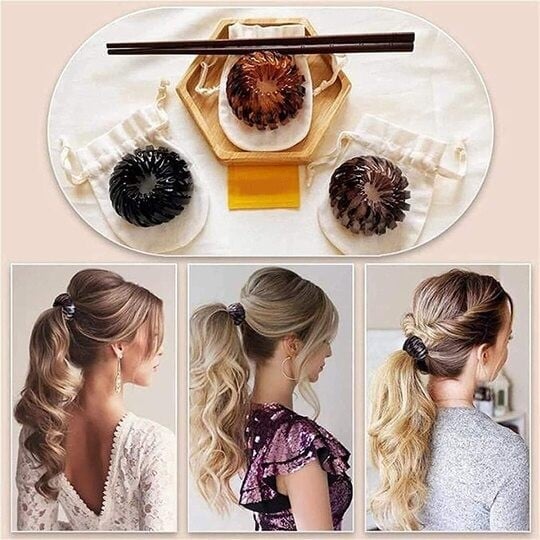 Lazy Bird's Nest Plate Hairpin - BUY 3 GET EXTRA 10% OFF