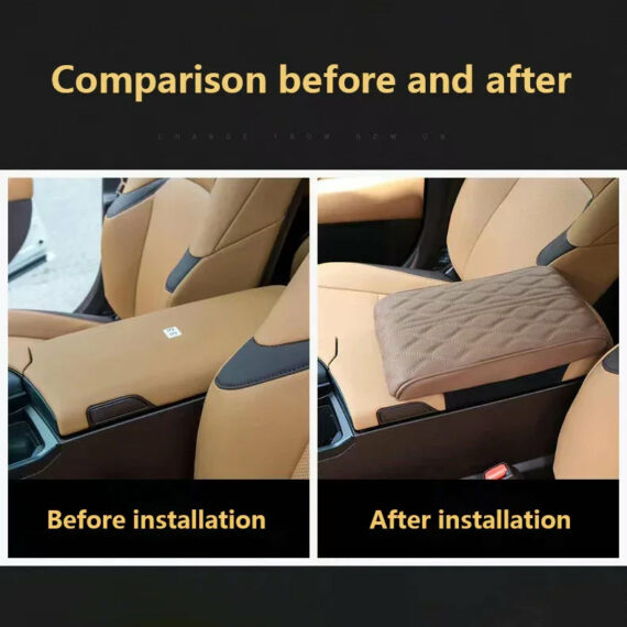 Leather Car Armrest Box Pad (Universal style)