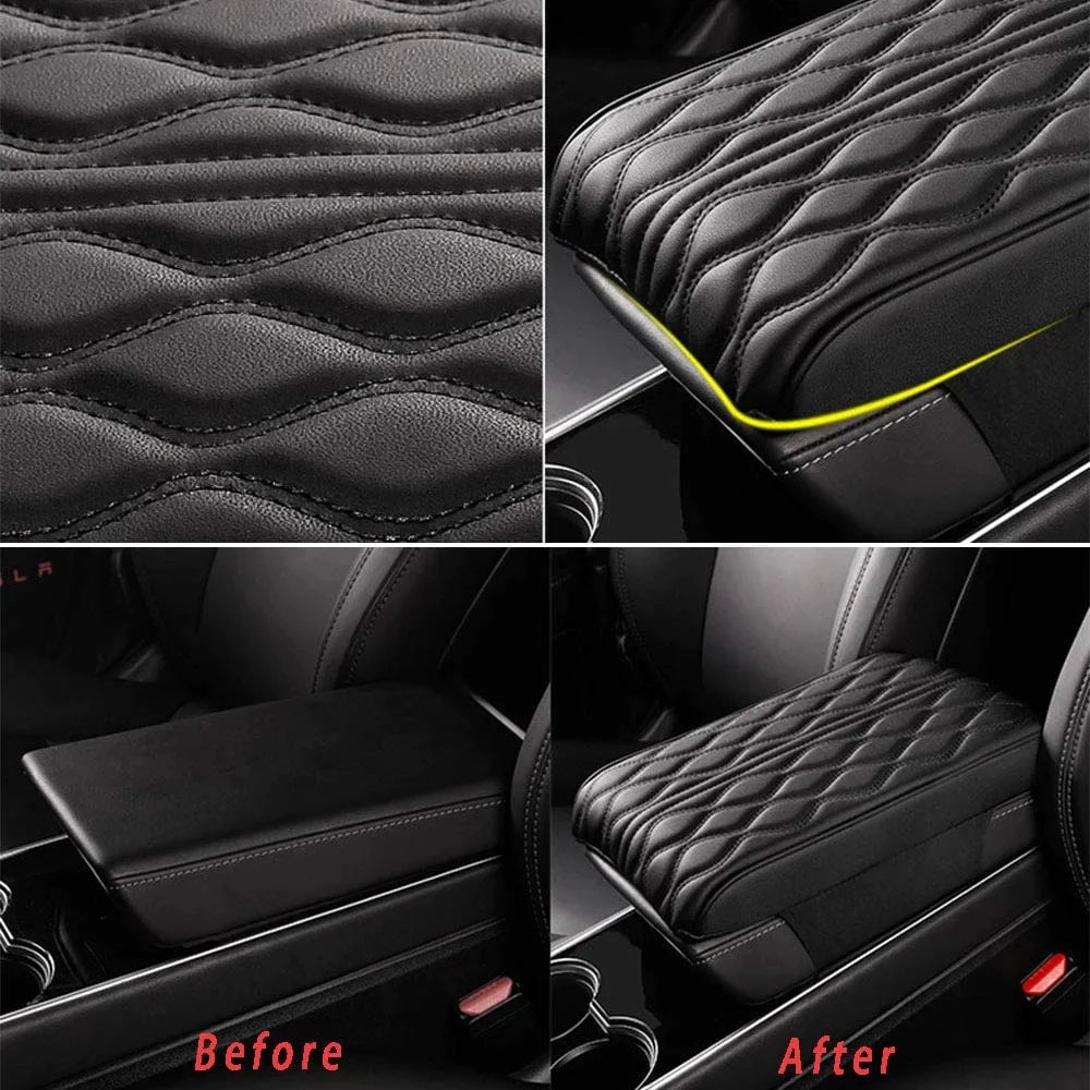 Leather Car Armrest Box Pad (Universal style)