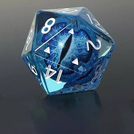 Lifelike Green Dragon Eye Dice