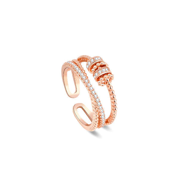 Limited Time Discount - Last Day - JANSIO Threanic Triple-Spin Ring