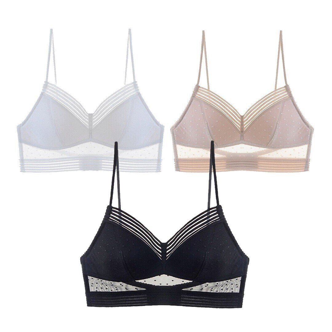 Low Back Wireless Lifting Lace Bra