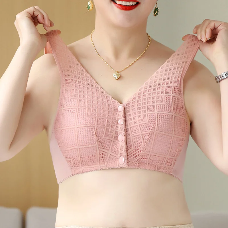 LushEver - Wireless Front Button Bra