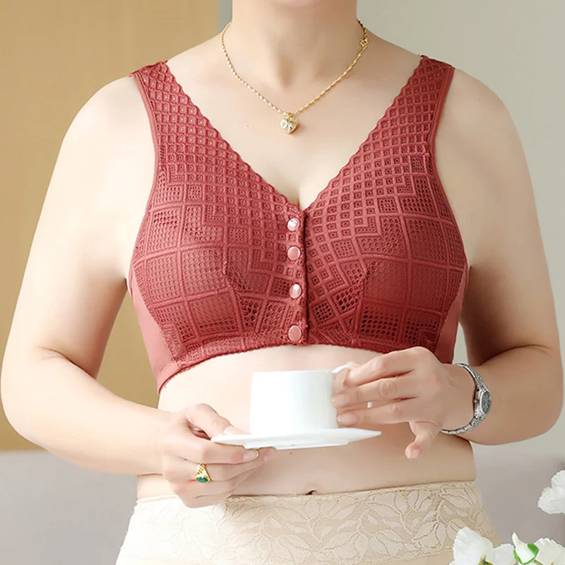 LushEver - Wireless Front Button Bra