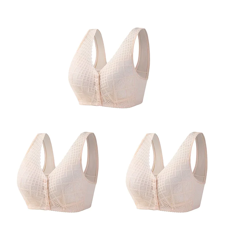 LushEver - Wireless Front Button Bra