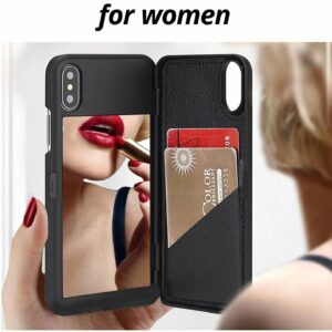 Luxury Italian Design iPhone Case with Hidden Mirror and Wallet