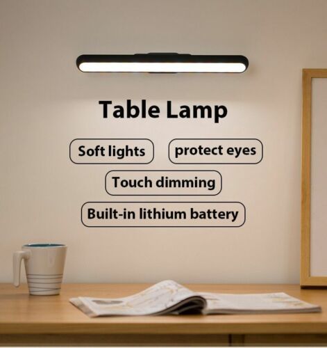 Magnetic LED Desk Lamp Touch Dimmable Reading USB Recharging Light