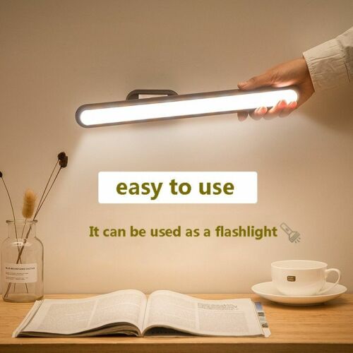 Magnetic LED Desk Lamp Touch Dimmable Reading USB Recharging Light