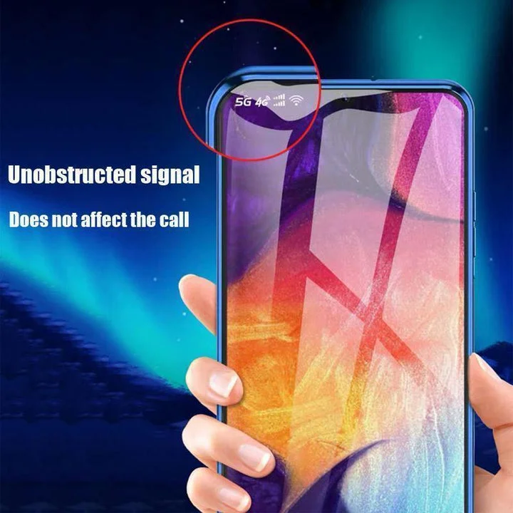 Magnetic Tempered Glass Double-sided Phone Case For Samsung S23 S22 S21 S20