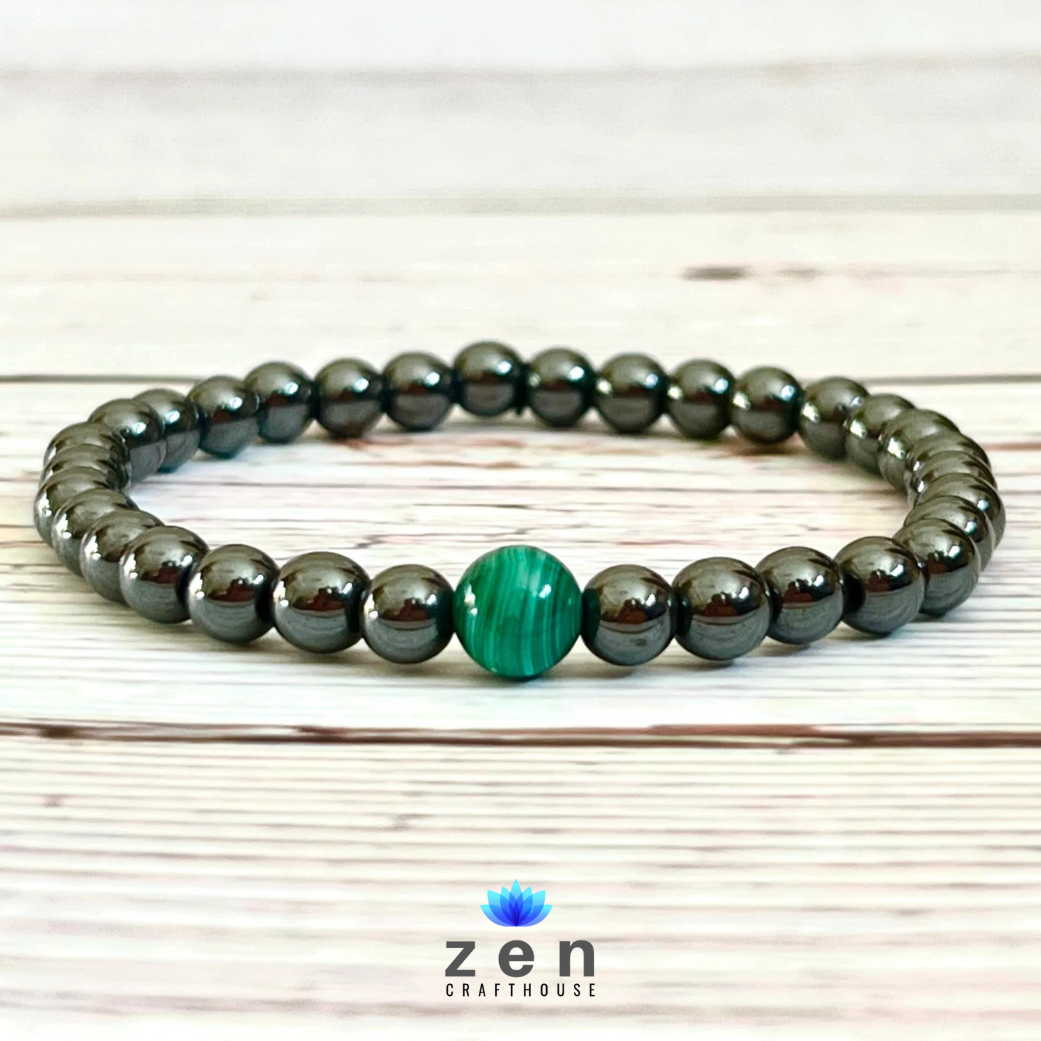 Magnetic Therapy Pain & Ache Relief With Malachite Bracelet