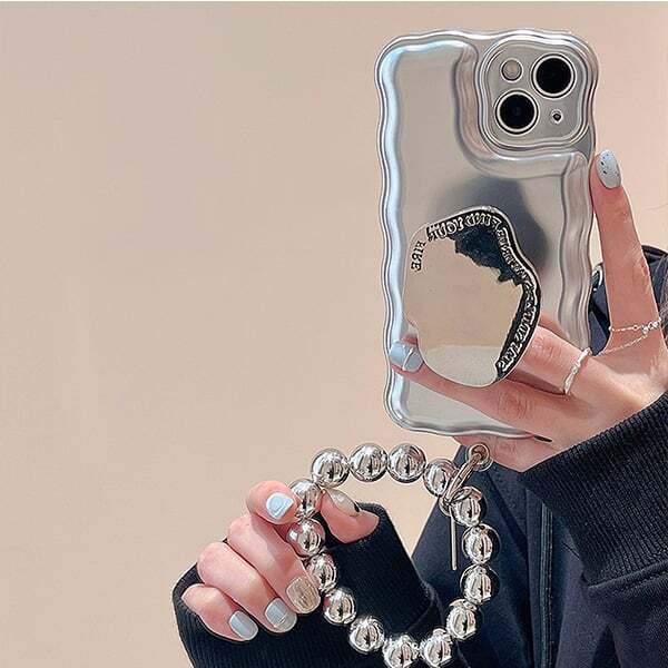 Matte Silver Ball Bracelet Air Cushion Case for iPhone