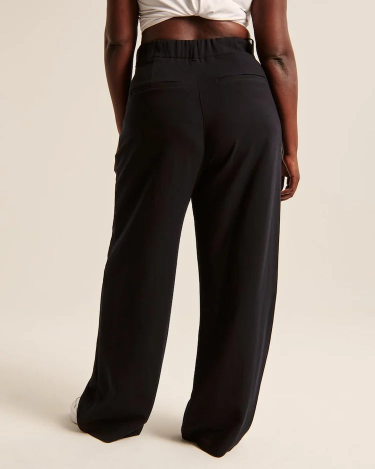 MAVIERE HIGH WAIST TAILORED WIDE LEG PANTS