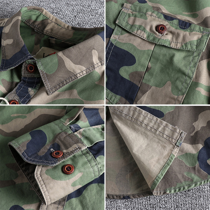 MEN CAMOUFLAGE CARGO SHIRTS